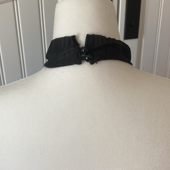 Anthropologie Womens En Elly Pleated Halter Tank Top Open Back Black Size S - Picture 5 of 6